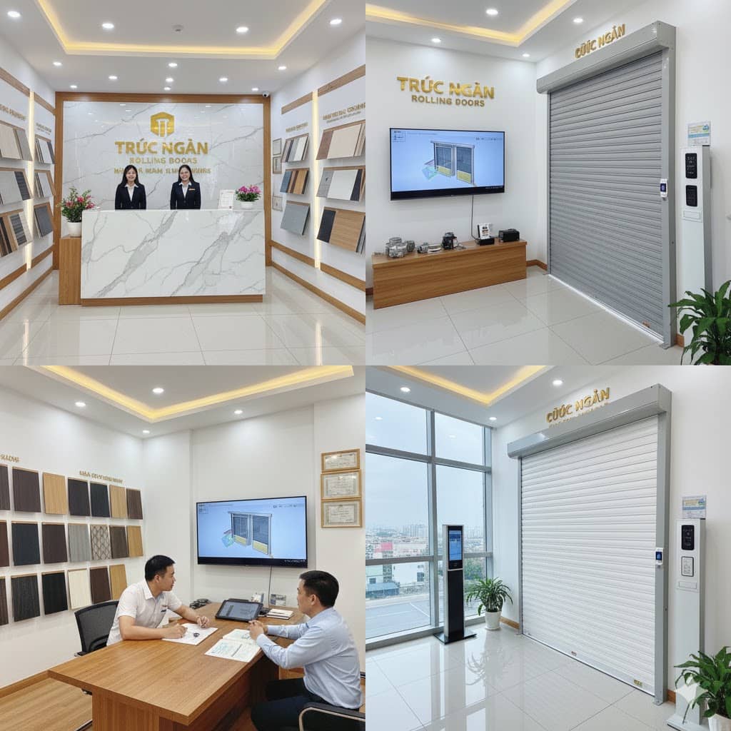 Liên hệ cửa cuốn Trúc Ngân Hotline: 0901321398 nhận sử lý mọi sự cố 24/24