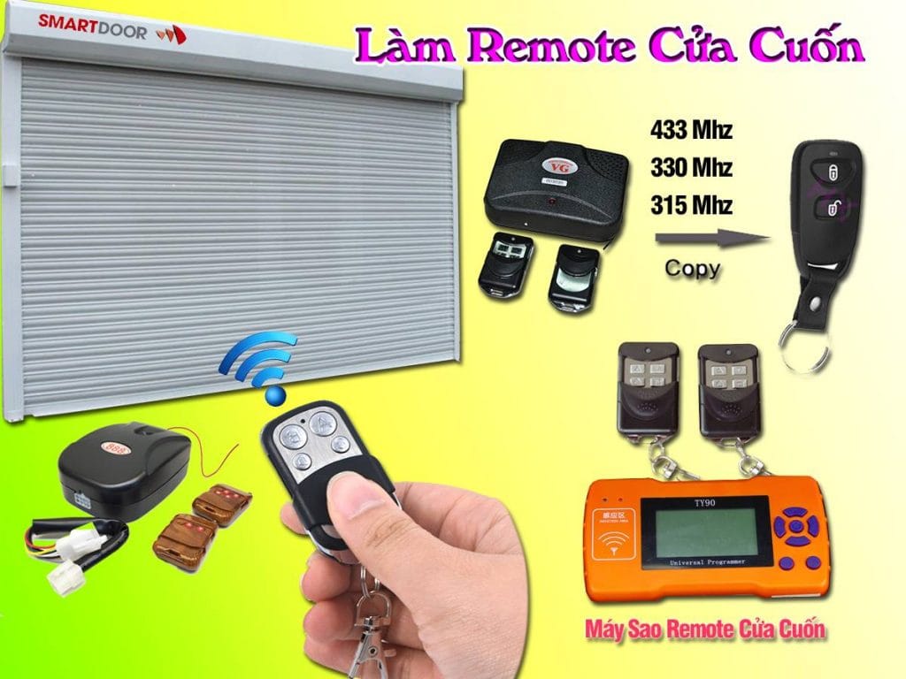 Làm remote cửa cuốn giá rẻ 1 782