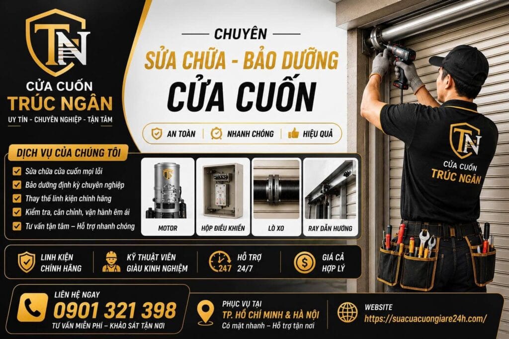Bảo Dưỡng Cửa Cuốn TPHCM & Hà Nội 24/7 – Kiểm Tra Tận Nơi