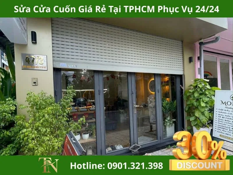 Sửa cửa cuốn giá rẻ 24/24 tại TPHCM gọi ngay Trúc Ngân