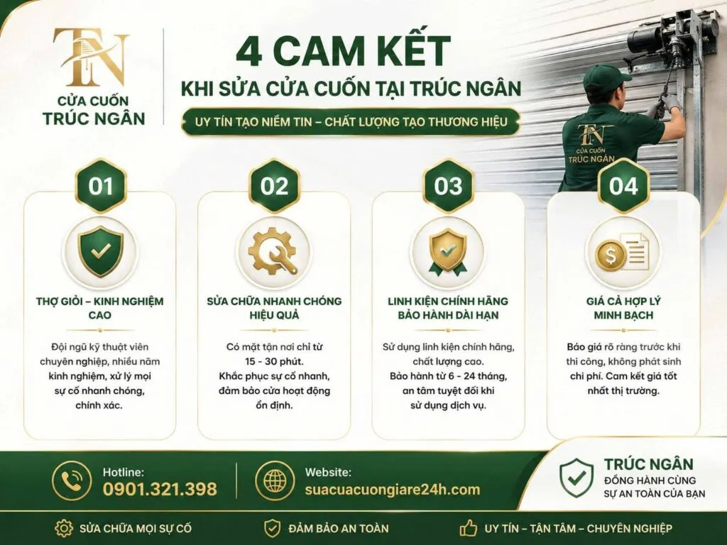 Trúc Ngân – Đơn Vị Sửa Cửa Cuốn TPHCM Được Nhiều Khách Hàng Tin Chọn